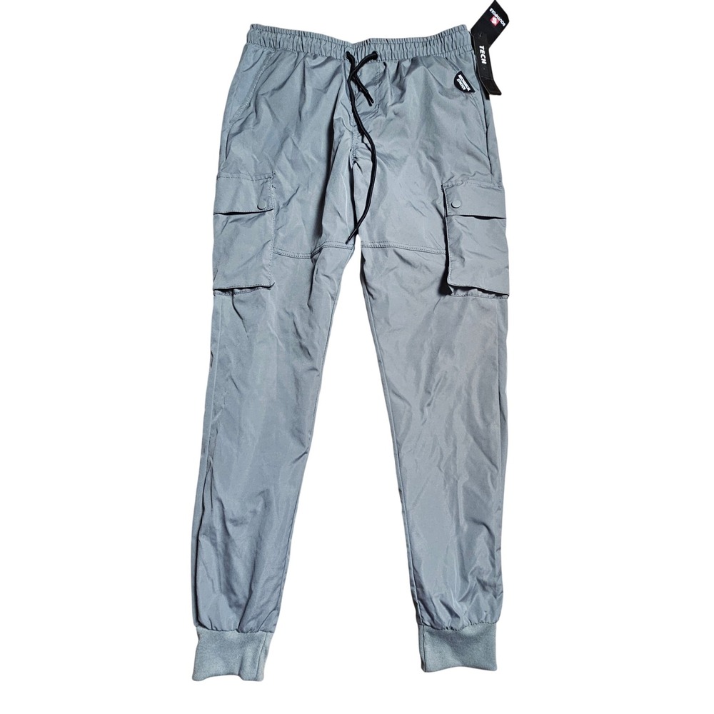Southpole Mens Tech Utility Cargo Jogger Pants L Elastic Waist Gorpcore NWT